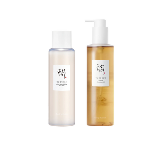 Beauty of Joseon: Ginseng Cleansing oil and Glow Replenishing milk set