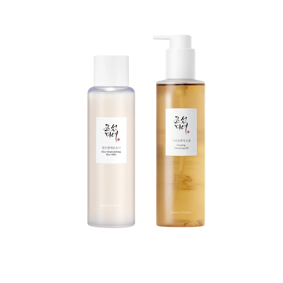 Beauty of Joseon: Ginseng Cleansing oil and Glow Replenishing milk set